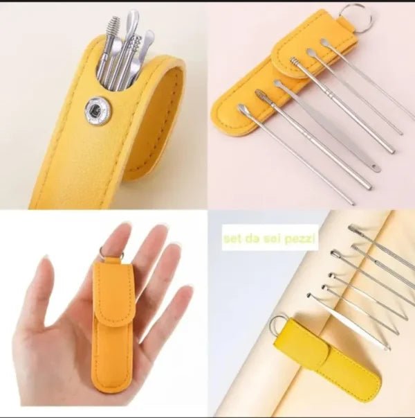 Ear Wax Cleaning Kit, 6 Pcs Ear Pick Tools - Quick Baskets