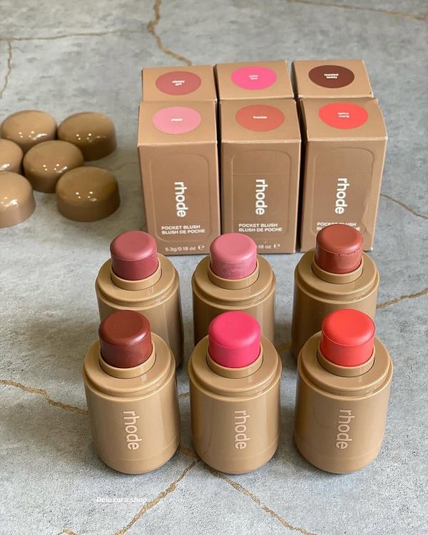 6 Colors Rhode Pocket Blush | Makeup Beauty Cosmetics Long Lasting - Quick Baskets