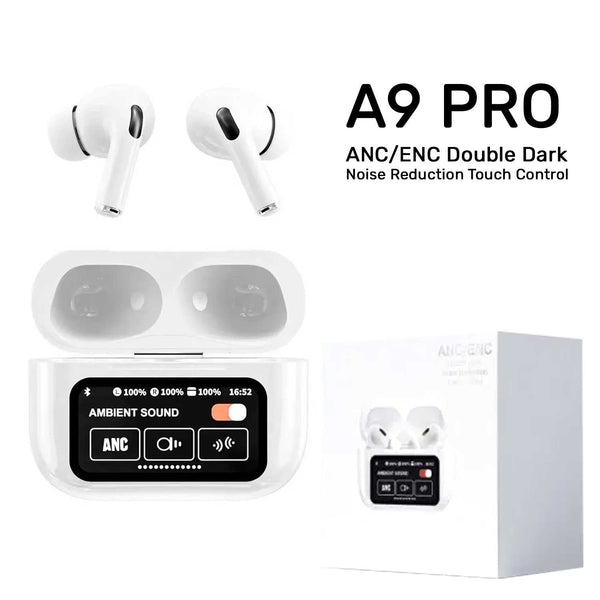 A9 Airpods Pro ANC/ENC Touch Screen Wireless Earbuds - Quick Baskets