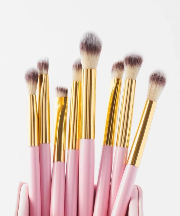 Cosmetics Elegance Brush Set - Studded Elegance White - Quick Baskets