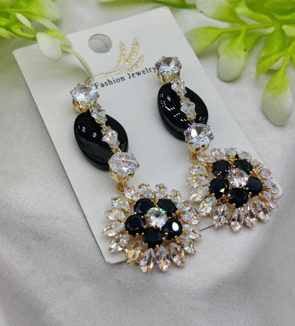 Imported Radiant Luxe Crystal Bloom Earrings - Quick Baskets