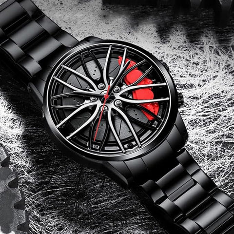 Stainless Steel Rotating Wheel Watch - Quick Baskets