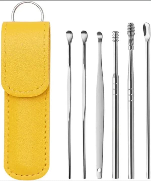 Ear Wax Cleaning Kit, 6 Pcs Ear Pick Tools - Quick Baskets